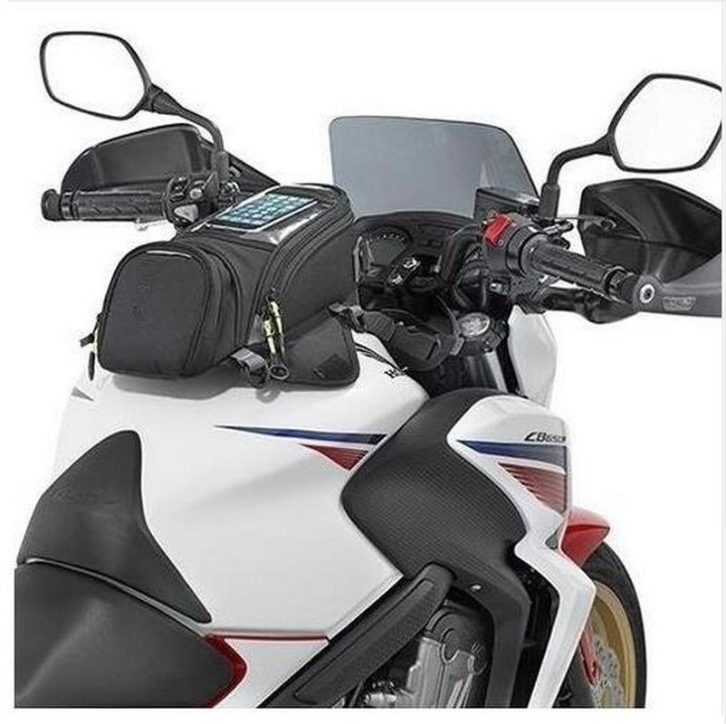 Waterproof Motor Tank Bag Black Oil Fuel Tank Bag Magnetic Motorbike Saddle Bag Single Shoulder Bag Motorcycle Backpack Motorbike Accessories