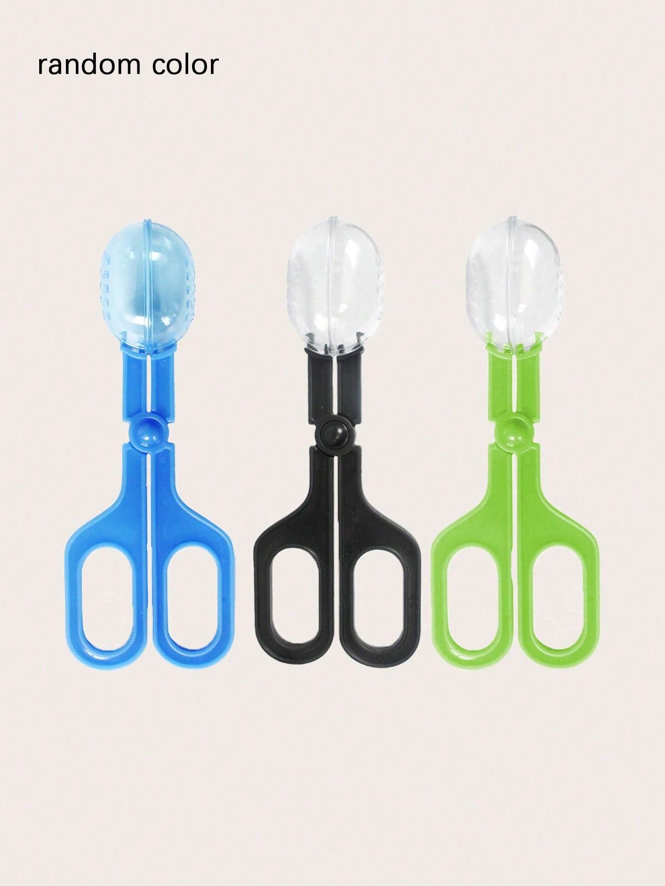 

1 шт.-Гусеница, сухопутная черепаха, ящерица, лягушка, паук, зажим, прозрачный зажим, инструмент для чистки питомца