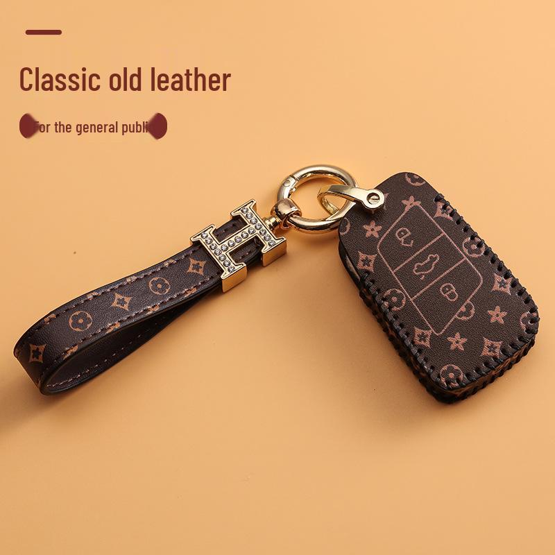 Volkswagen Car Key Cover for Sagitar, Bora, Lavida, T-Roc, Tiguan L, Golf 8, Tayron, POLO with Women's Bag Buckle