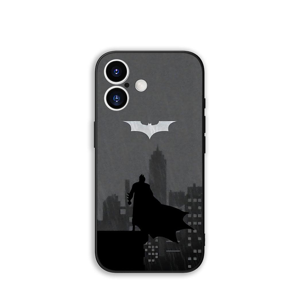 

Bats Batmans DC Movie Man Phone Cover for Apple iPhone 17 16 11 Pro XS Max SE2 XR 6 7 8 Plus 16E SE 2020 Air Soft Case iPhone 16e