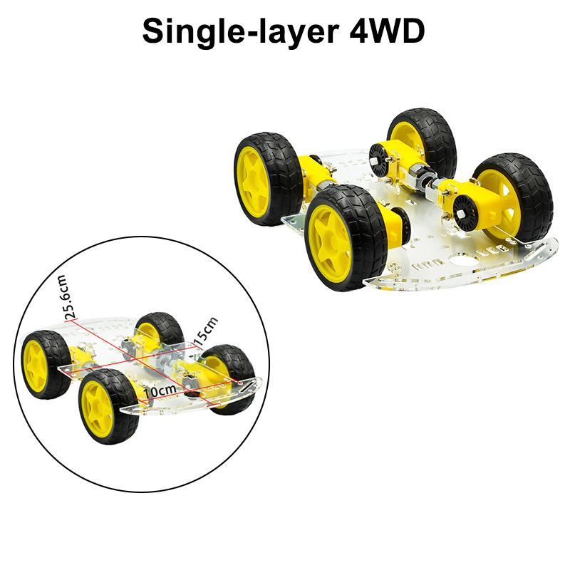 Diy Avoidance Tracking Motor Smart Robot Car Chassis Kit With Speed Encoder Battery Box 2Wd 4Wd Module For Uno R3