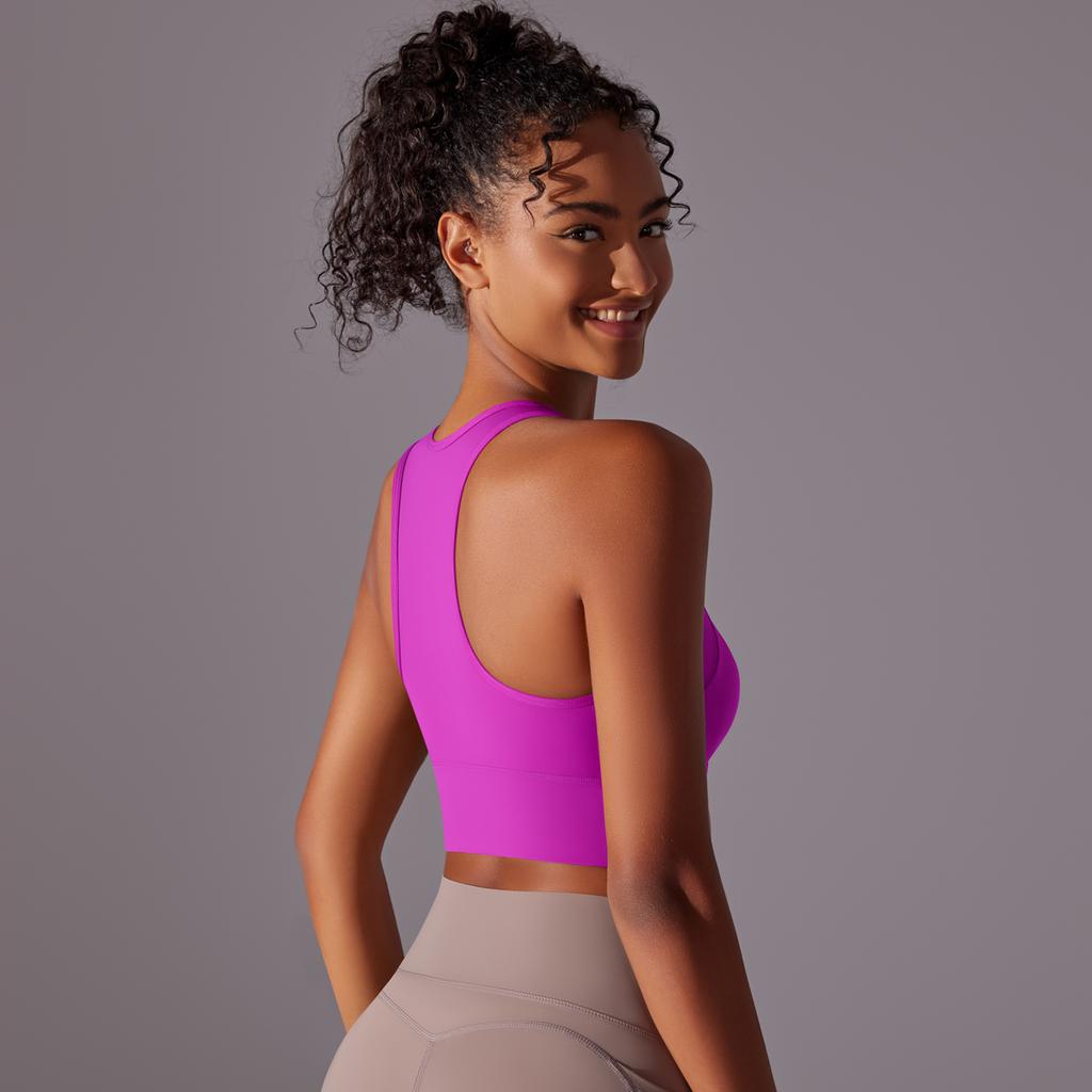 Auroth Gilet Antishock da Donna Elastico Yoga Sport Fitness Canotta Allenamento in Palestra Asciugatura Rapida Reggiseno