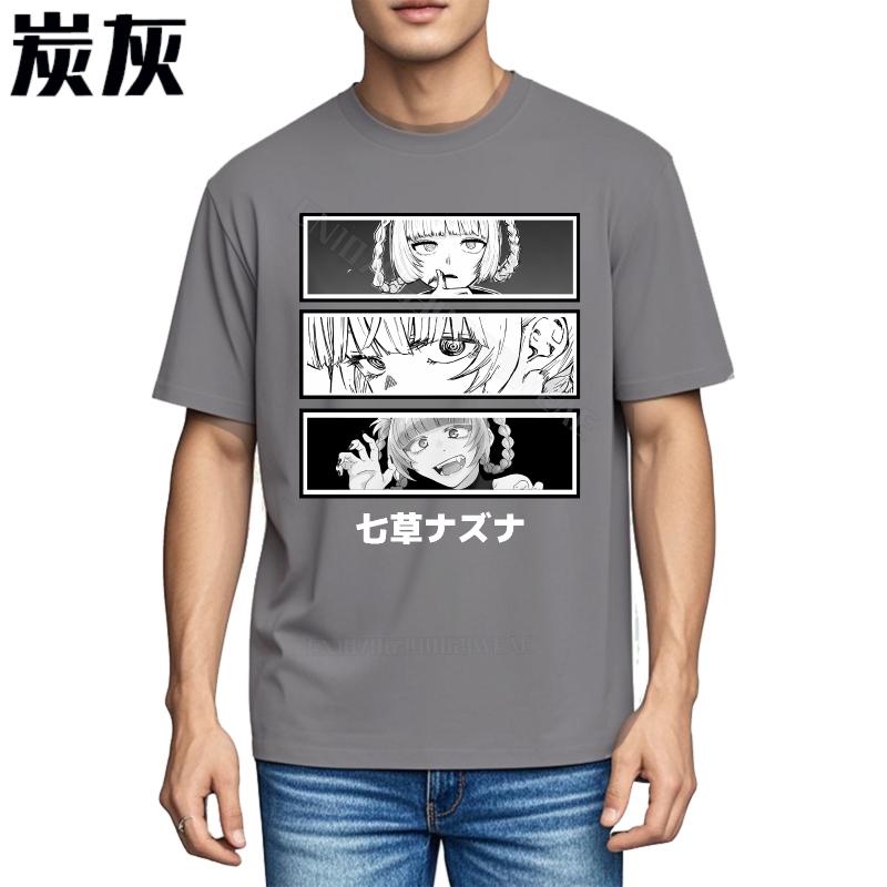 Tshirt Men Black Mens Tshirt Anime Panels With Japanese Text Comfortable Soft Cotton Teeshirt Fashionable Everyday Tees Adul