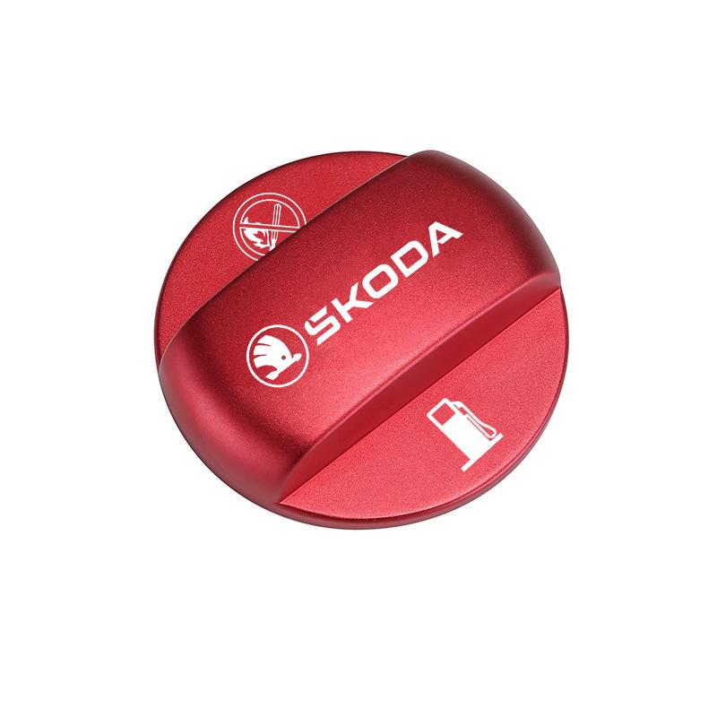 

2025 Hot Car Logo Fuel Tank Cap Protection Cover Accessories For Skoda Octavia Superb Rapid Kodiaq Karoq Fabia Kamiq Enyaq Yeti