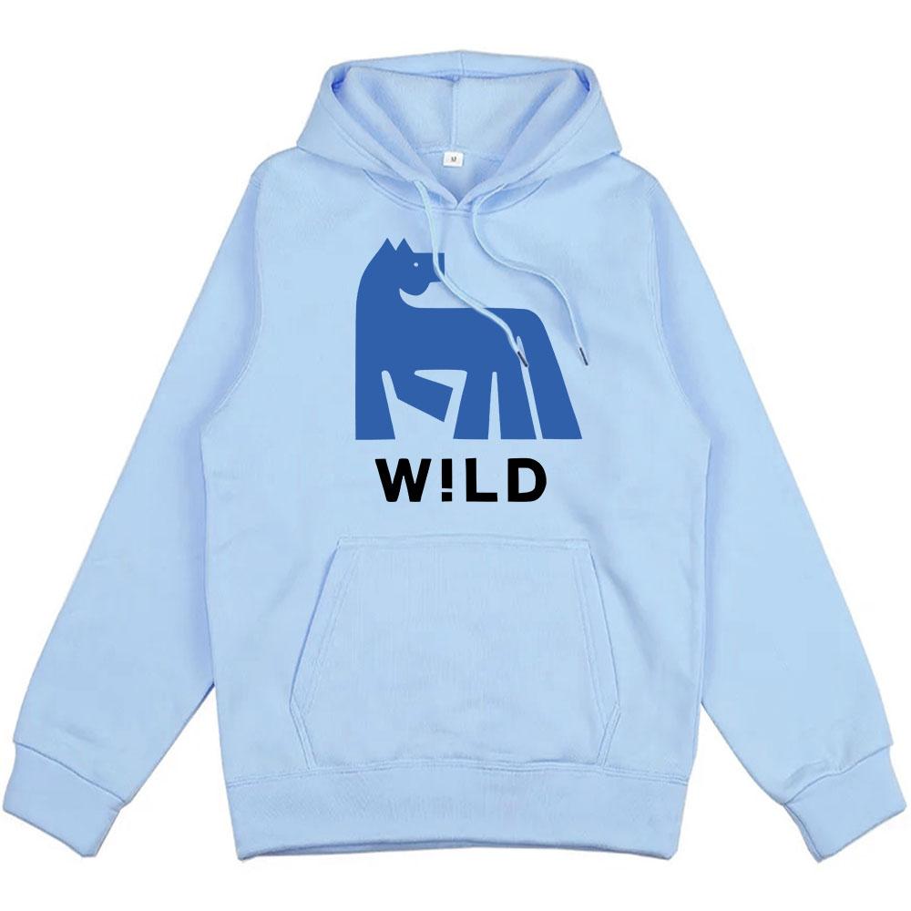 W!LD Album Grafik Kapuzenpullover Russ Sänger Lustiger Cartoon Print Sweatshirts Fleece Locker Unisex Streetwear Herren Damen Kleidung Grunge