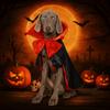 Stand-collar Halloween Pet Costume Comfortable Easy To Wear Dogs Knight Cape Adjustable Soft Fabric Cat Cosplay Cloak