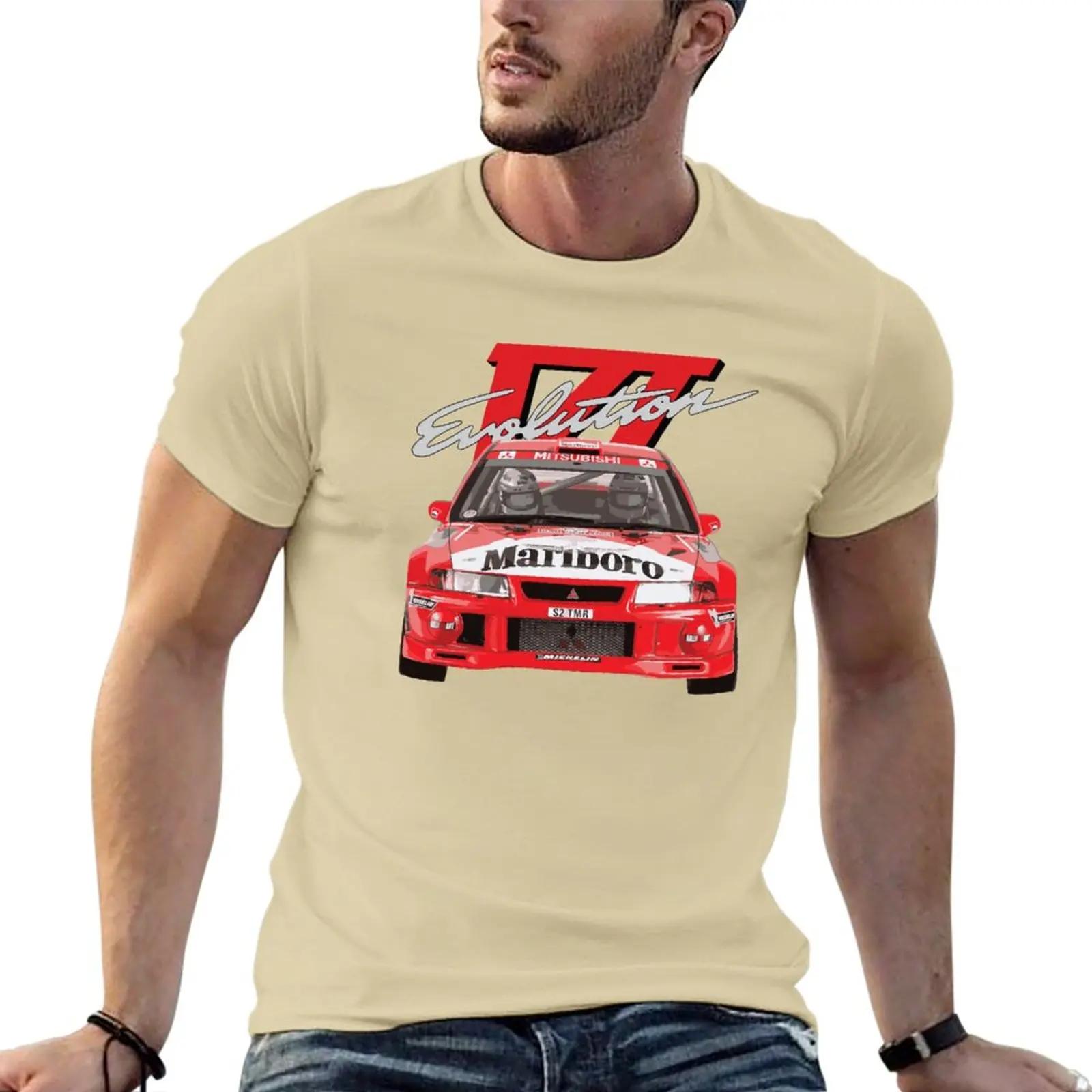 

Evo 6 VI TME WRC RALLIART Mitsubish Evolution Enkei Tommi TShirt Summer Casual Clothes Plain T Shirt Mens Cottontop Tees 4XL