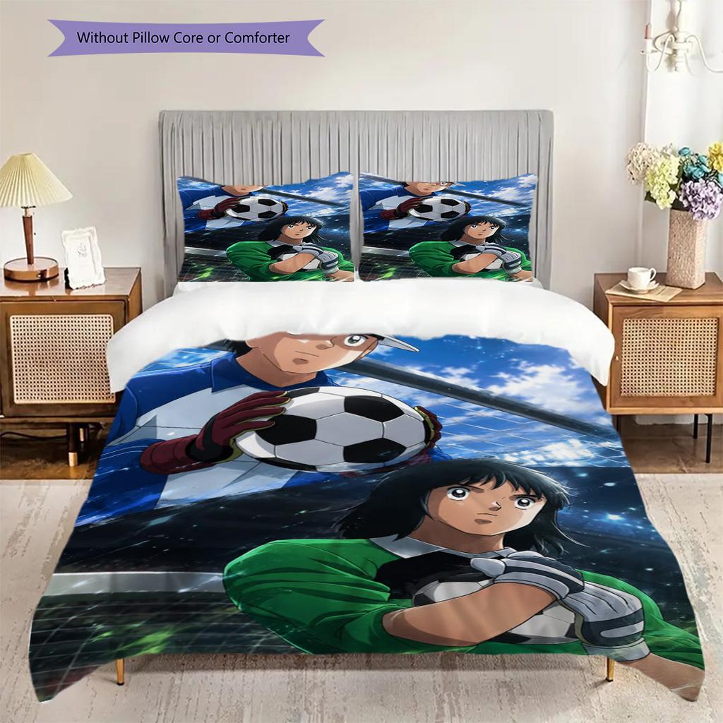 Football Dreams Dynamic Duo Bedding 1 Duvet Cover 2 Pillowcase Without Core Christmas Birthday Gift Duvet Cover And Pillowcase Bedding Set