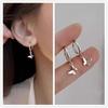 2023 High-End 925 Silver Hoop Earrings: Elegant, Minimalist Design for Women