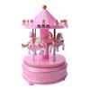 Wind-up Carousel Music Box Cake Decoration - Valentine's Day Gift & Living Room Ornament
