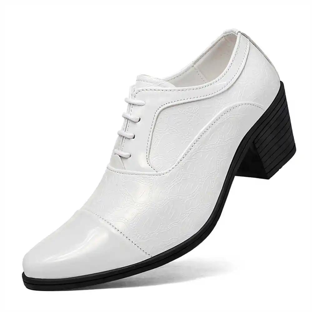 Fashion Mid Heels Extra Large Sizes Shoes Size 45 Casual Luxury Sneakers For Men Black Men's Sapatenis Sports Scarp China Loofers