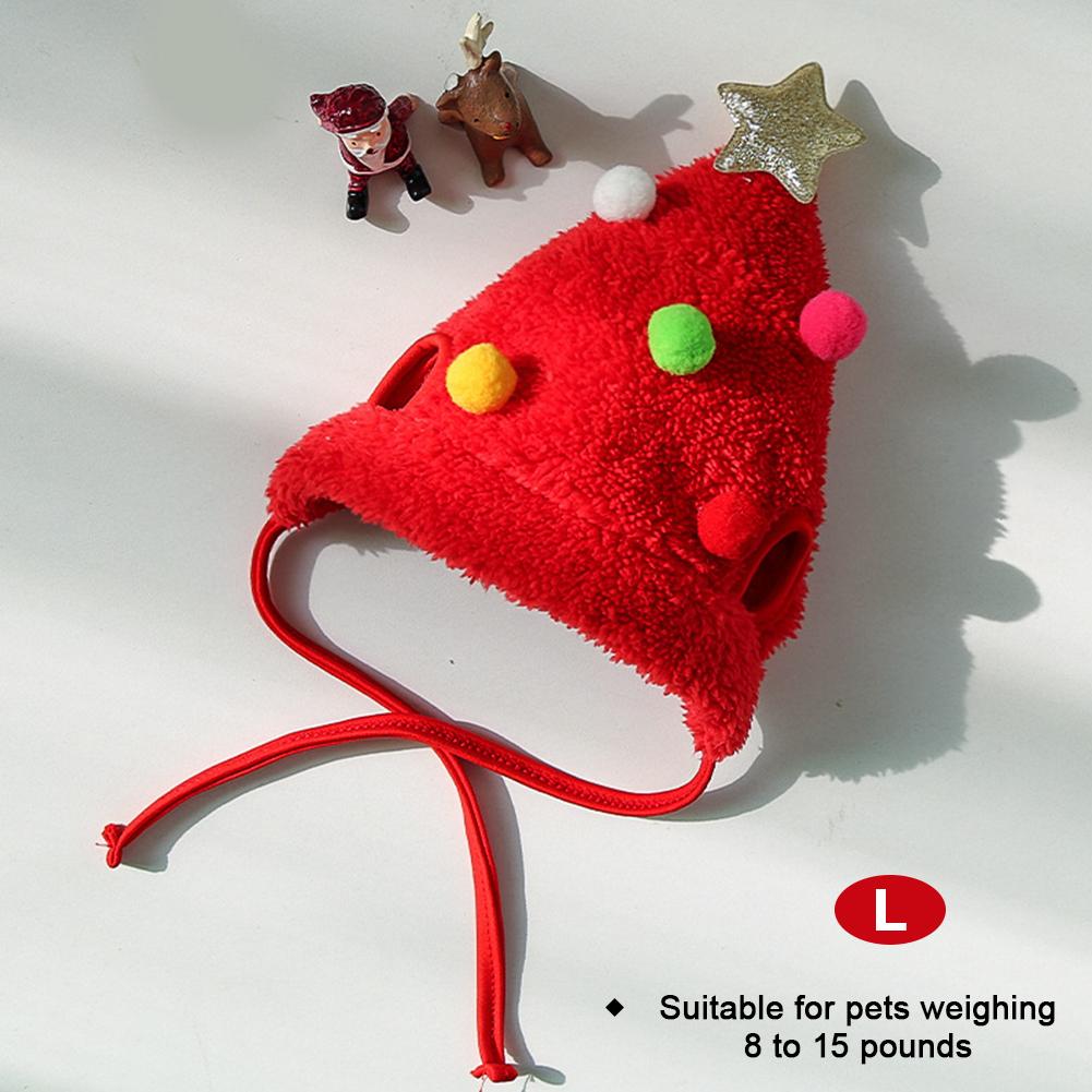 Christmas Pet Cosplay Hat   For Dogs Cats Clothes Costumes Santa Hood Scarf Dressing Up Christmas Party Costume Suit