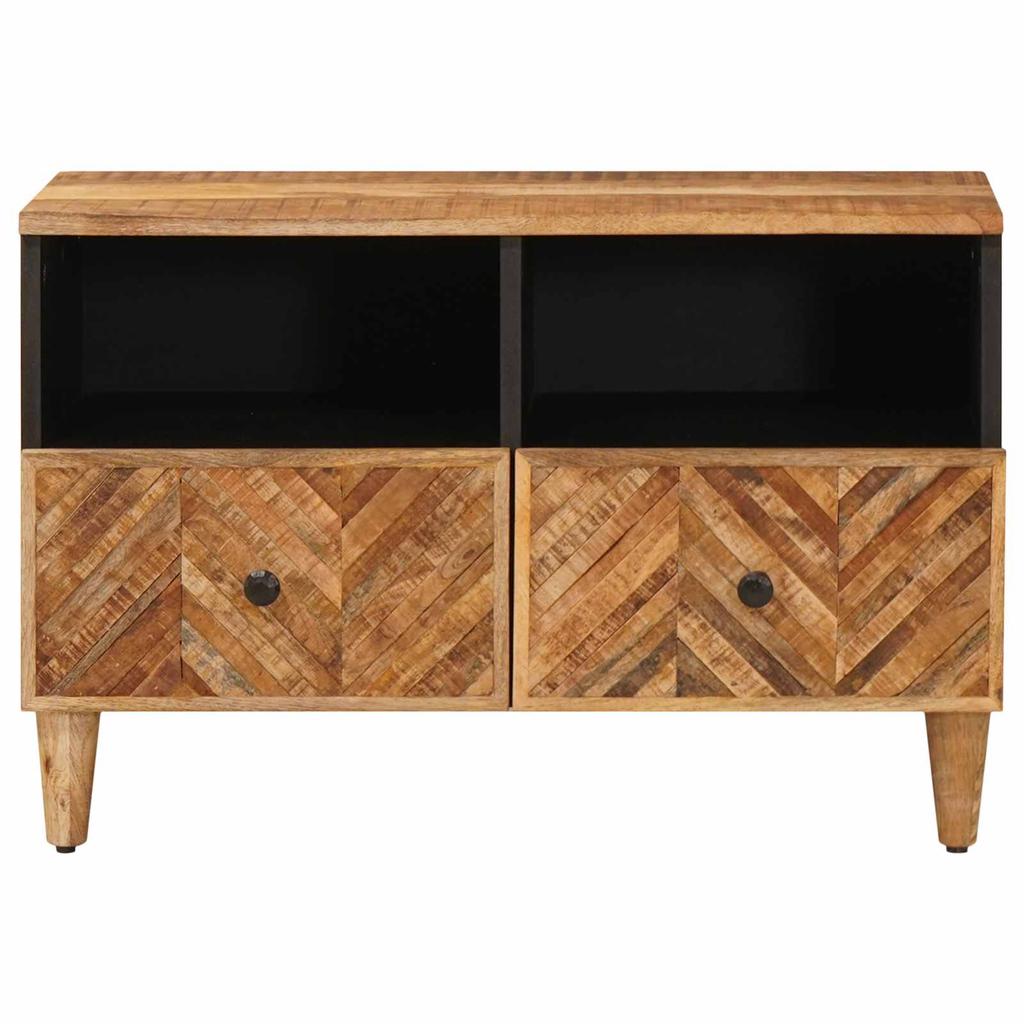 Storage Cabinet In Brown 70 X 33.5 X 46 Cm Solid Mango Wood