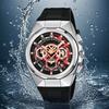 Men's Watch Calendar Chronograph Multifunctional Quartz Watch Hollow Dial Waterproof Luminous Watch Merchant