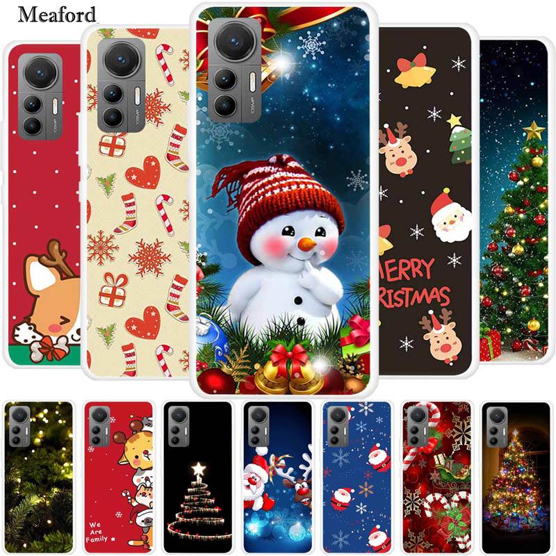 For Xiaomi Redmi K50 Ultra Case Christmas Soft Silicone Back Cover Phone Case for Redmi K50 Extreme Edition Clear Cartoon Funda