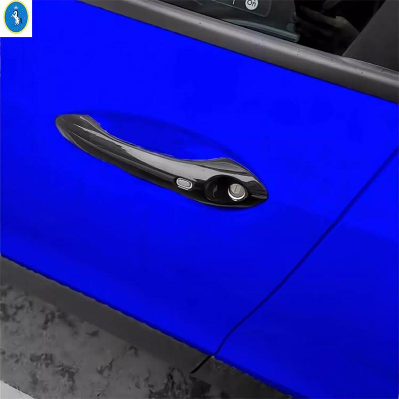 Side Door Handle / Door Handle Bowl Cover Trims For Chevrolet Tracker Trax  2024 Black/Carbon Fiber/Shiny Style Accessories