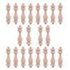 A84E-40 Pcs 7.6X1.8Cm Beech Unpainted Unfinished Wood Craft Spindles Baluster For Home Restaurant Decor Repair Decoration