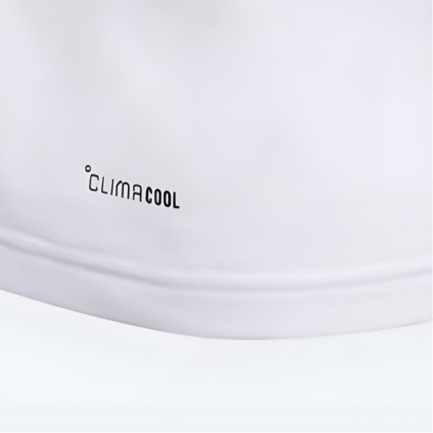 adidas Climacool T Shirt White/Light Green Children Aged 3 7 Years Old KC1543