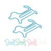 100pcs Dog Shaped Paper Clips Slip Resistance Exquisite Cute Paper Clips for School Office