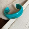 Vintage Acrylic Cuff Bangle Set Multicolor Thick Open Bracelet Trendy Jewelry Fashion Irregular Goth Geometric Bangle Jewelry