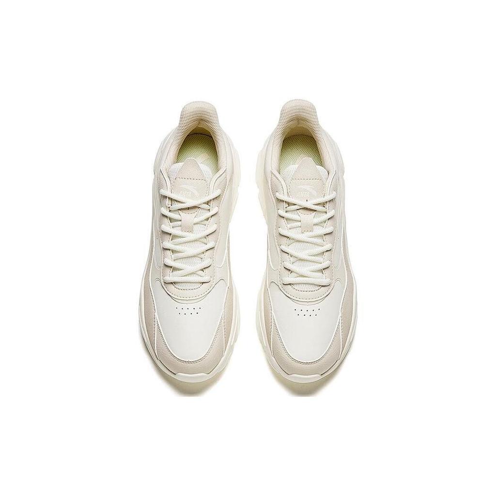 Anta Generazione Millennial Comode Antiscivolo Resistenti all'Abrasione Basse Casual Scarpe da Uomo Grigio Bianco 912348826-7
