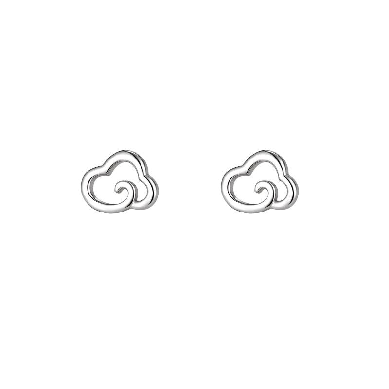 Cloud Stud Earrings for Women with Ear Holes New Year Earrings High-end Niche Design