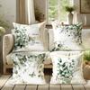 Eucalyptus & Inspirational Quote PillowcasesLiving Room Sofa Cushion Cover, Soft and Comfortable, Bedroom Room Decoration