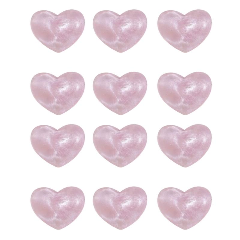 Heart-Shaped Tennis Vibration Dampeners with Flexible Construction for Practice, Casual Play, and String Bed Placement