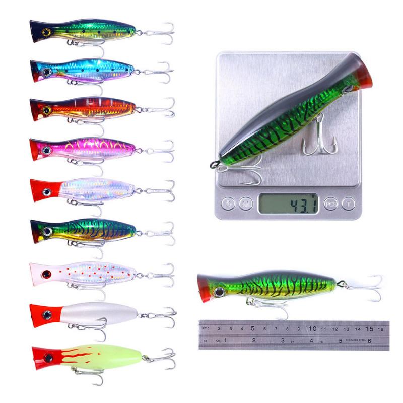 13cm-43g Fake Fishing Lure Wave Crawling 43g Long Casting Sea Fishing Bait with Reinforced Hook Water Wave Crawlin