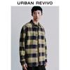 UR Men's Embroidered Plaid Cotton Button-Up Shirt