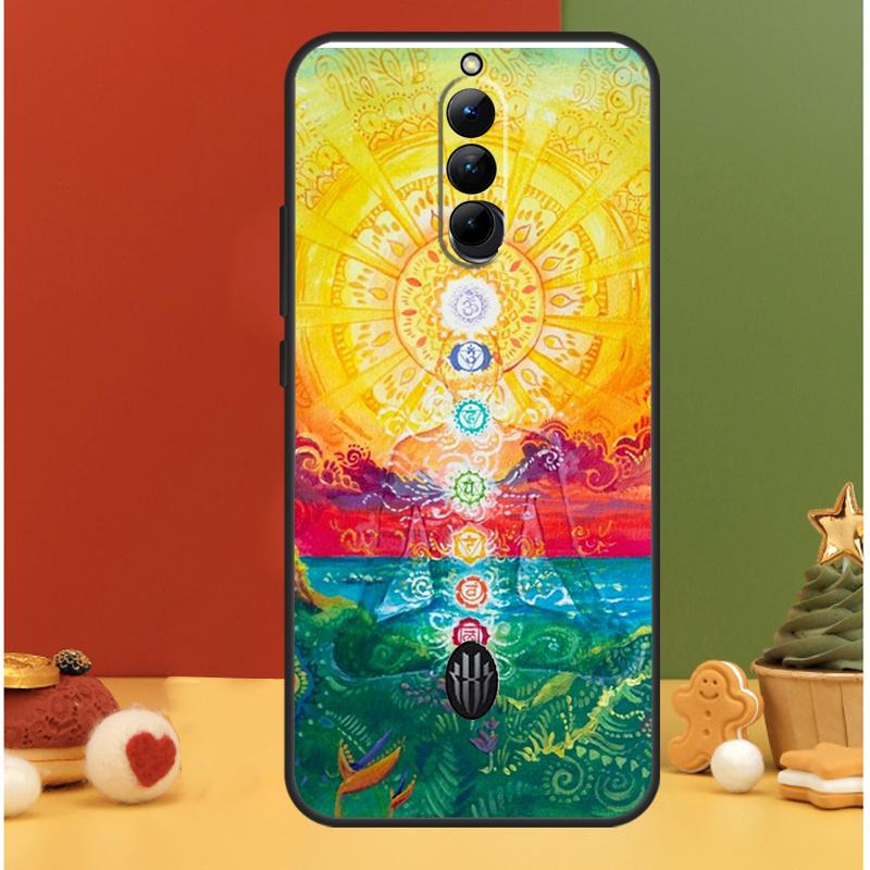 

Mandala Chakra Yoga Case For ZTE Red Magic 9 8 8S Pro Plus Nubia Red Magic 6S 7S 6 7 Pro 6R 5S 5G Phone Cover Red Magic 6s Pro