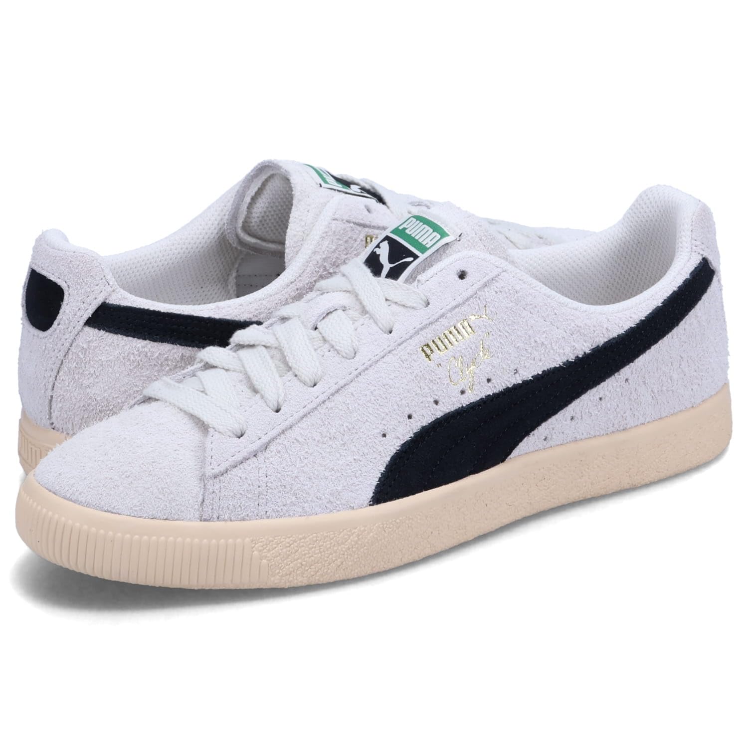 PUMA Clyde Hairy Suede Size Men s Sneakers, Gray, 27.5cm, 393115-01 серый