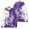 Raiden Shogun Genshin Impact Cosplay Hoodies 3D Print Unisex Anime Cartoon Sweatshirt Oversized  Women Harajuku Pullover Coat