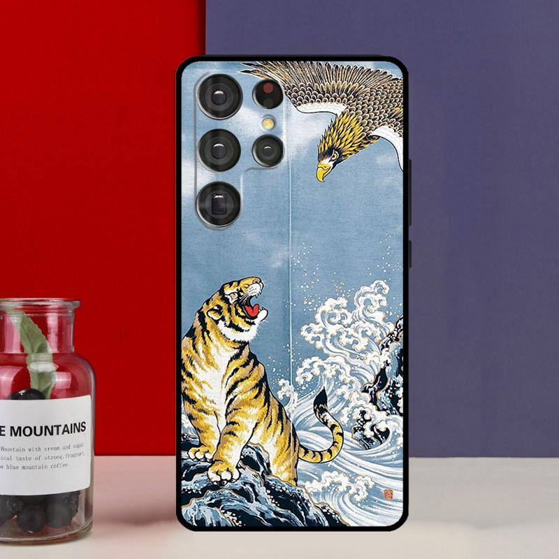 Fashion Animal Tiger Art Funda Case For Samsung Galaxy S25 Ultra S9 S10 S20 S21 FE S22 S23 Plus S24 Ultra Phone Cover