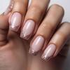 Hot Selling Wearable Glitter French Manicure Nail Tips - 24 Piece Removable False Nails Pack