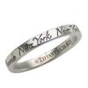 Used TIFFANY&Co. Ring Notes Narrow New York EU#57 Silver925 2.9g Silver Accessories