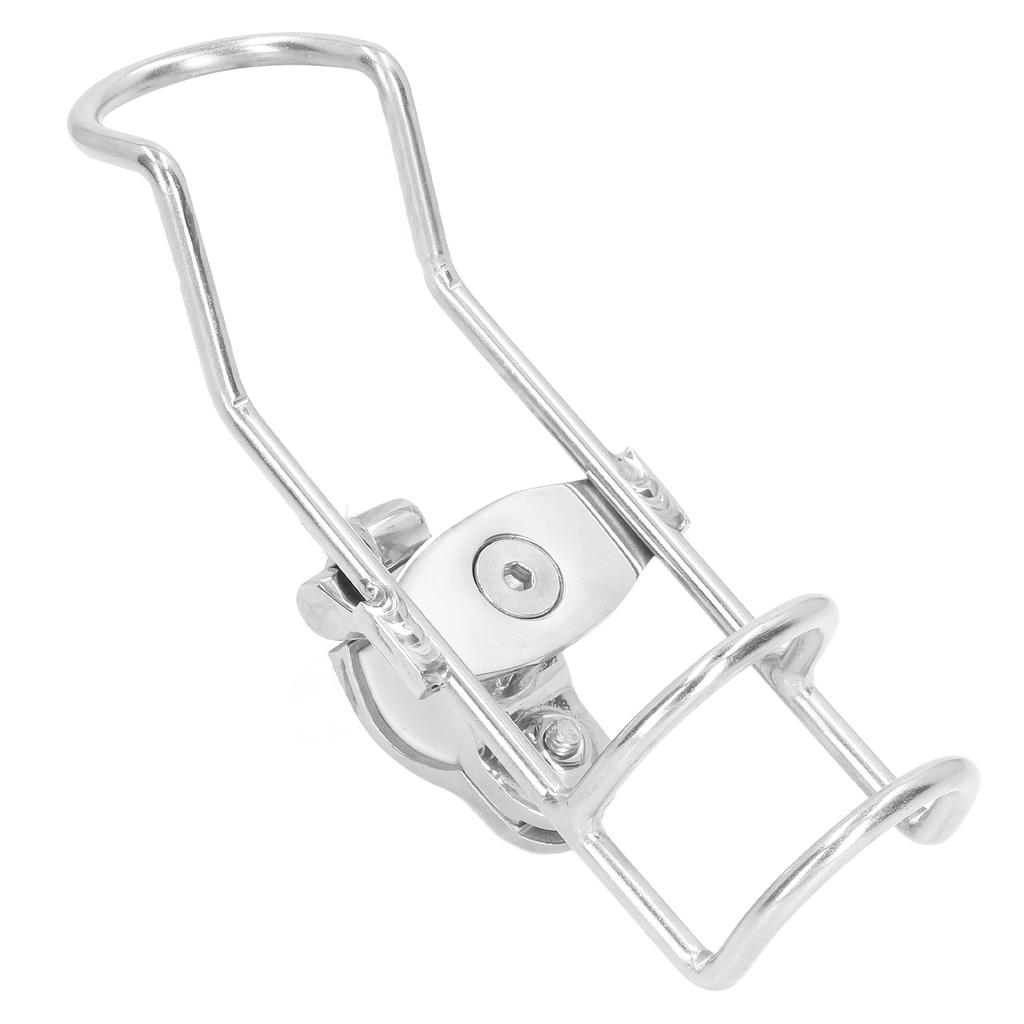 Rail Mounted Clamp Adjustable Fishing Rod Holder 360 Degrees Rotation 304 Stainless Steel for 22.2 To 31.7mm Tube