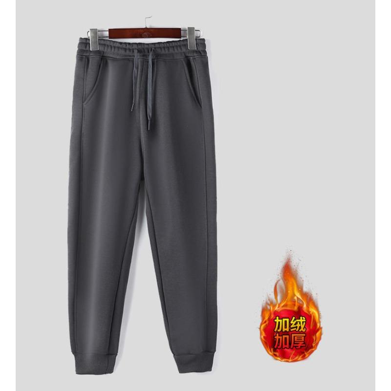 Autumn and winter fleece sweatpants men's and women's thickened Kehua cotton sweatpants thick thermal trousers casual and popular