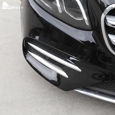 ABS Silber Nebelscheinwerferabdeckung Für Mercedes Benz C-Klasse W205 E-Klasse W213 GLC X253 2016-2025 Frontstoßstangengrill Spoiler Zubehör