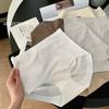 Ladies Summer Speed Dry Ice Silk High Waist Abdominal Lift Hip Breather Not Clip Hip Extension Crotch Triangle Briefs