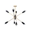 Industrial Brass Sputnik Chandelier Modern Ceiling Light Fixture