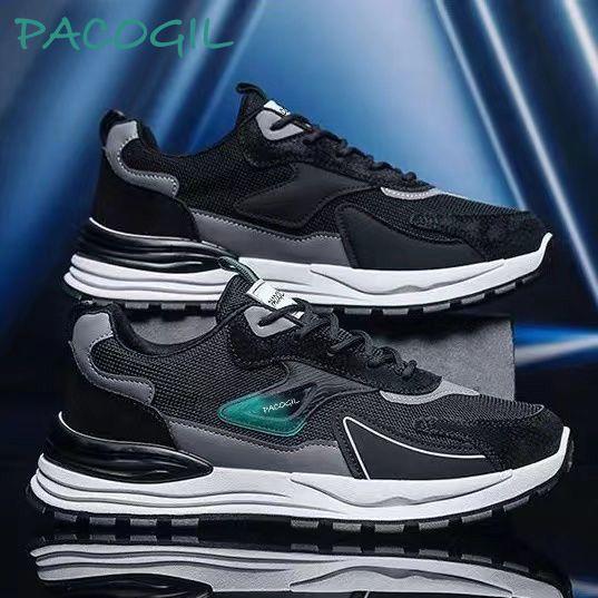 Men's shoes new breathable mesh sneakers non-slip soft-soled running shoes fashion casual shoes platform dad shoes