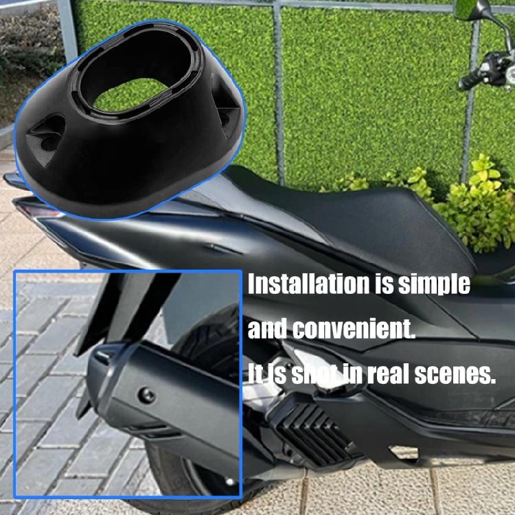 Motorcycle Tailpipe Exhaust Port Guard for CLICK160 Models ABS Construction Enhanced Safety High Temperature Resistant