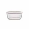 HARIO Made In Japan Heat-resistant Glass Airtight Storage Container/Corner 1200ml BUONO Kitchen KSTM-120-TW Clear