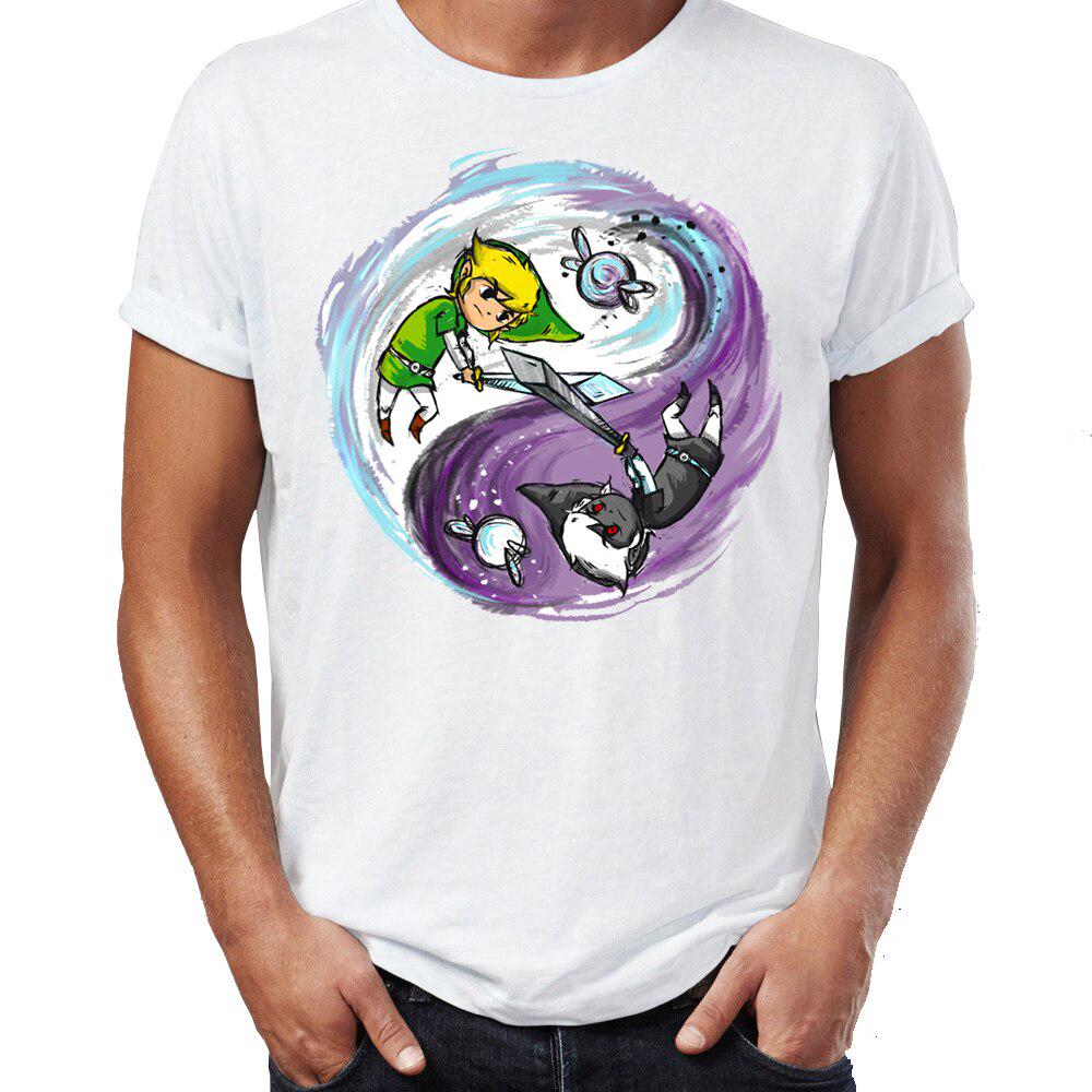Men S T Shirt Link And Dark Link Yin 