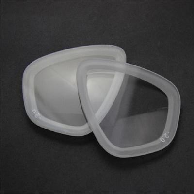 Maschera da immersione con lenti in vetro temperato per miopia, supporta diottrie diverse 100-900 per ciascun occhio