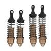4pcs Aluminum Alloy Metal Front   Rear Shocks Struts Damper Fit for 1 10 Traxxas SLASH RC CarLight Coffee