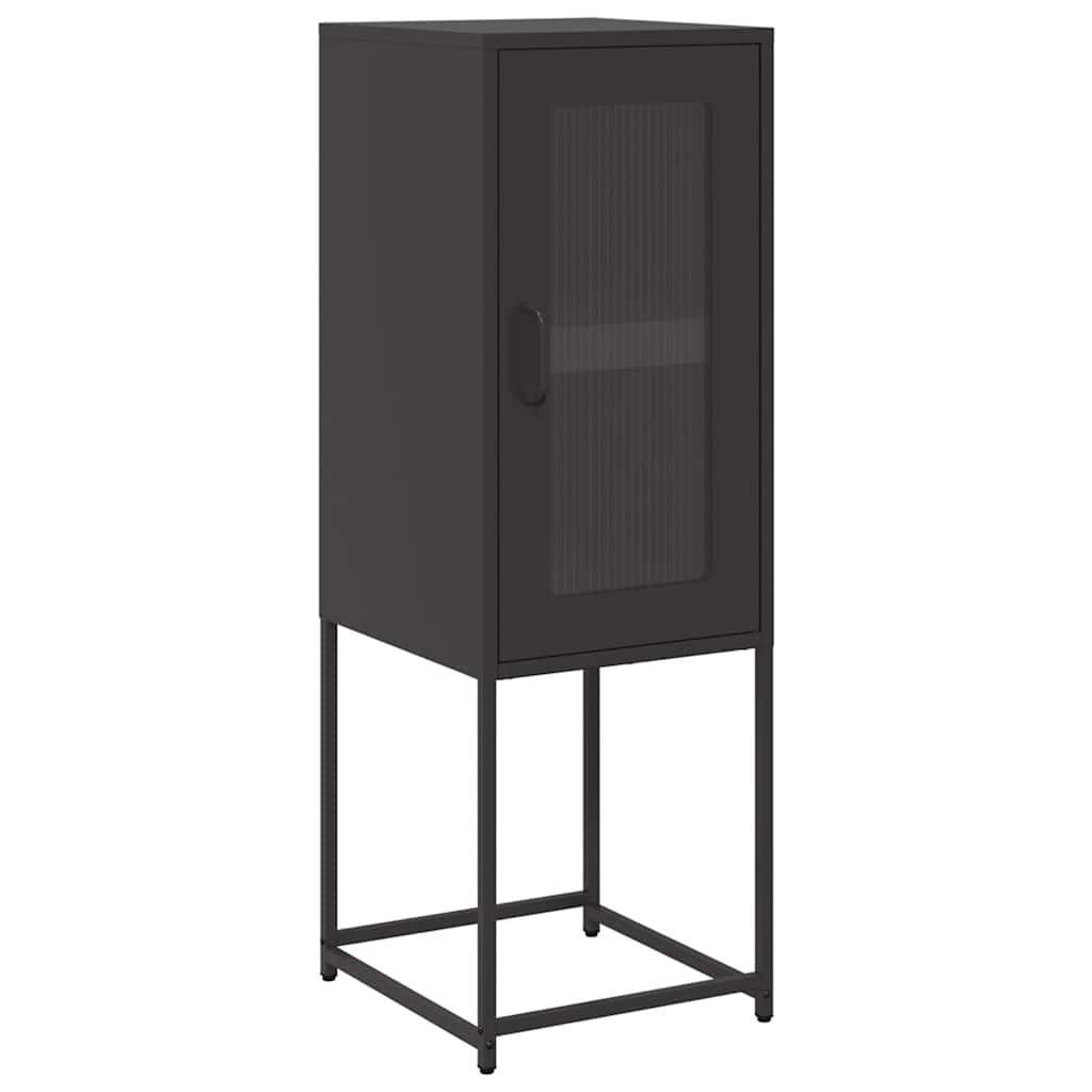 Sideboard In Black 36 X 39 X 107 Cm Cold Rolled Steel