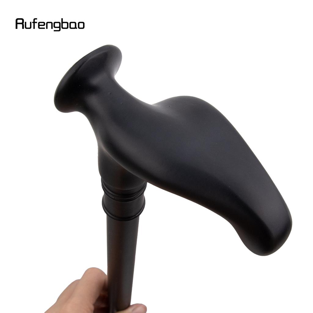 Black Ergonomics Alloy Fairy Wands Spiral  Right Hand Walking Cane Walking Stick Wand Cosplay Wedding Birthday Party Stick 92cm