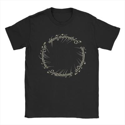 LLords Of The RRings One Ring To Rule Them All TShirt Unisexs Cotton Clothes Vintage Round Neck Short Sleeve